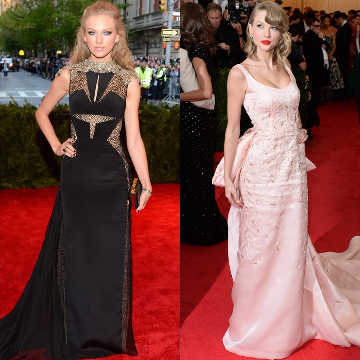 Taylor Swift at the 2013 and 2014 Met Galas