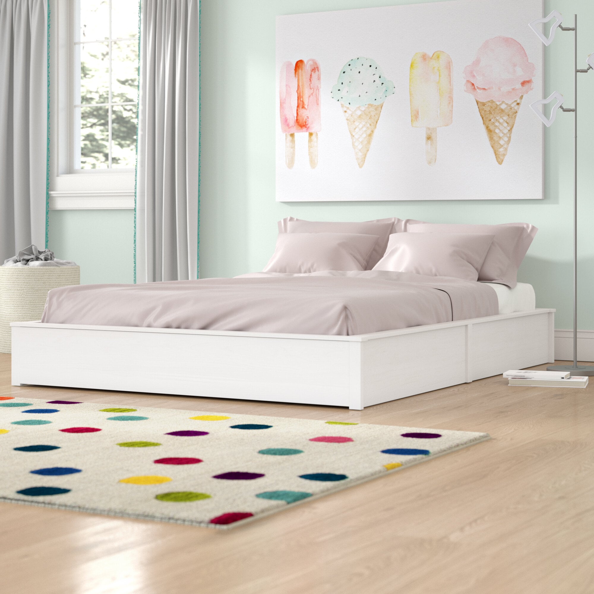 Elmina upholstered hot sale platform bed