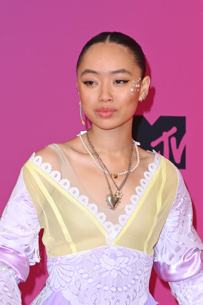 Griff's Pearl-Studded Cheeks at the MTV EMAs 2021