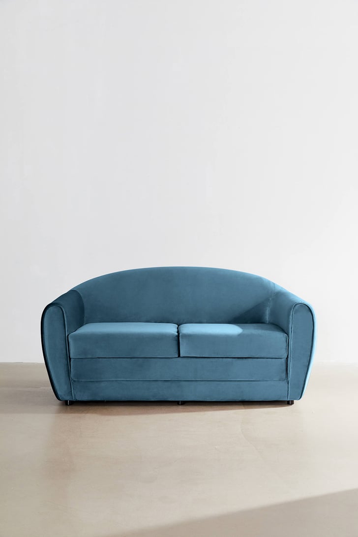 Gemma velvet sales convertible sofa