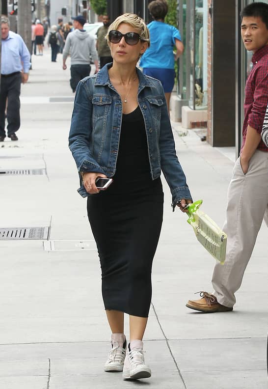 Celebrities wearing sale jean jackets