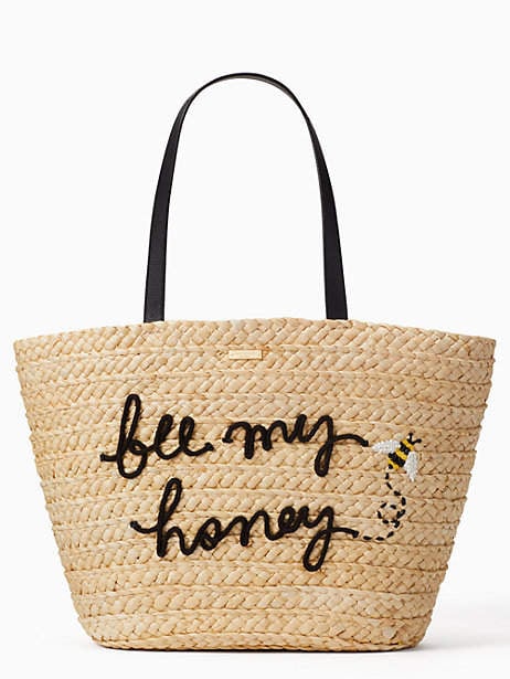 Kate Spade Picnic Perfect Straw Bee Tote | So Cute! Kate Spade's New Spring  Collection Will Make You Want to Go on a Picnic | POPSUGAR Fashion Photo 13
