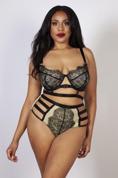 Gabi Fresh Devon Black/Lime High Waist Brief