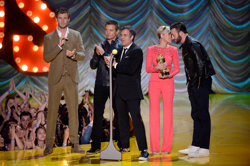 The Avengers Cast at the MTV Movie Awards 2015
