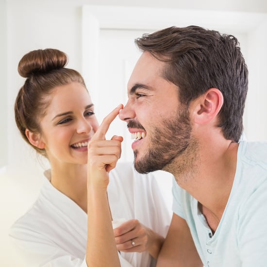 Men Trying Women's Beauty Products in Relationships