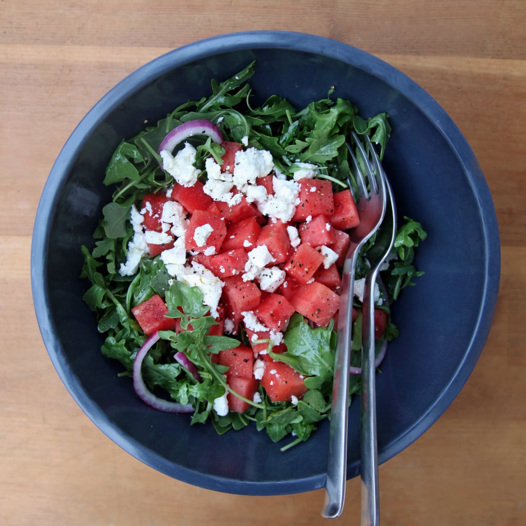 Watermelon, Feta, and Arugula Salad