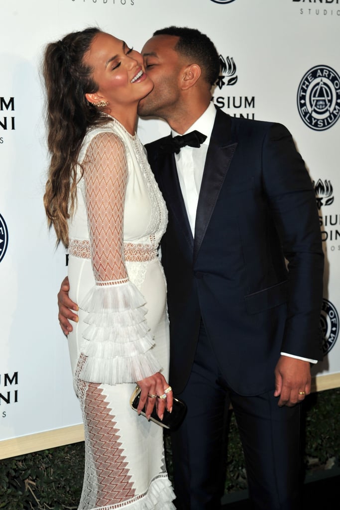Chrissy Teigen and John Legend at Art of Elysium Gala 2017