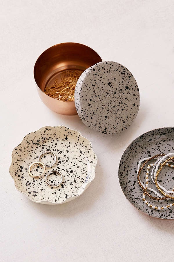 Urban Outfitters Splattered Enamel Table-Top Organizer Set