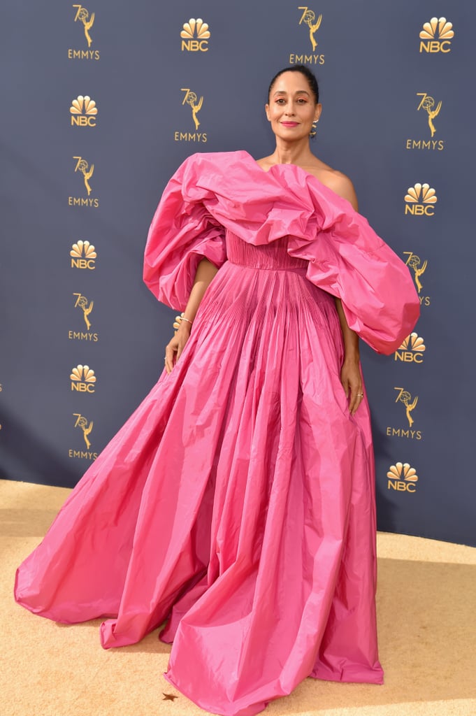 Tracee Ellis Ross in a Pink Valentino Gown at the 2018 Emmys