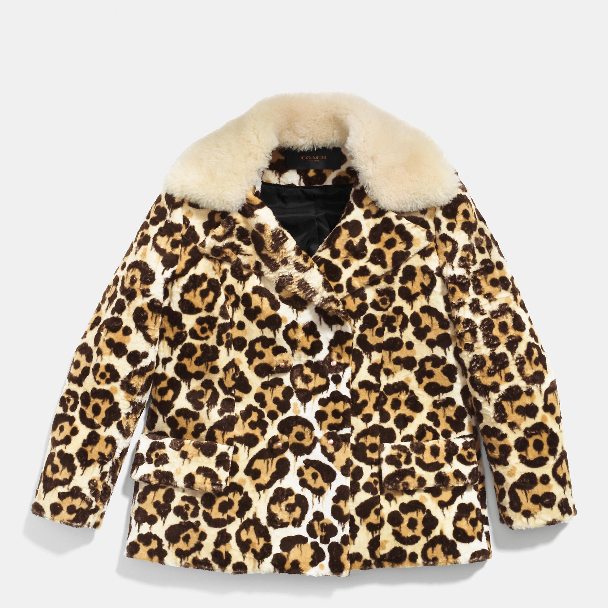 Chloe Grace Moretz Leopard Coat Paris Fashion Week