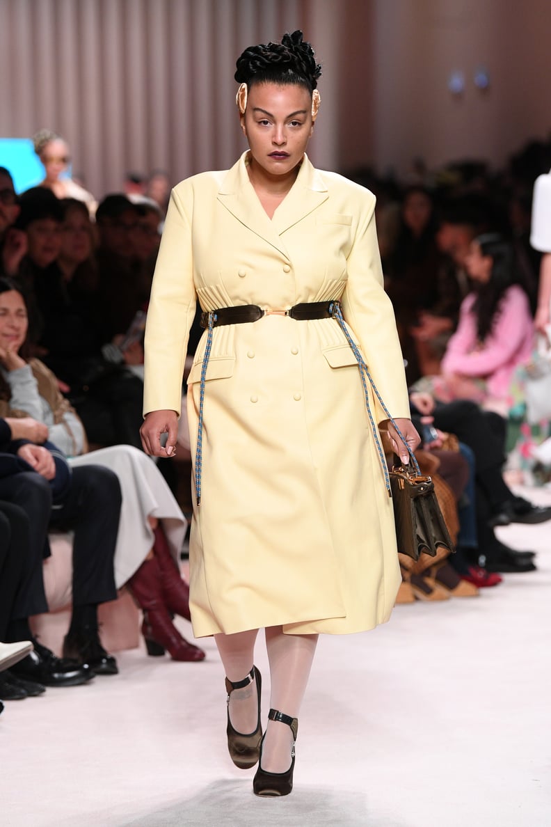 Paloma Elsesser on the Fendi Fall 2020 Runway at Milan Week