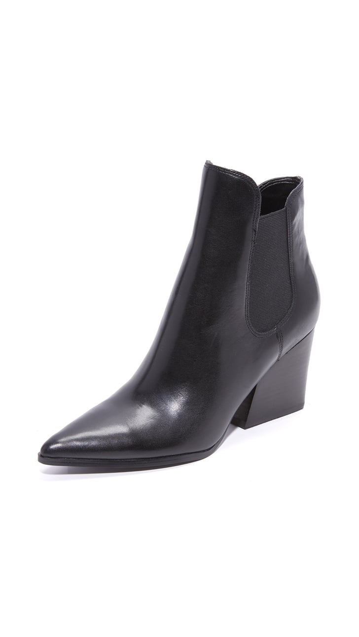 finley flat leather booties