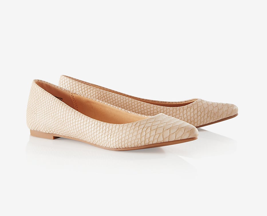 Snake Print Flats