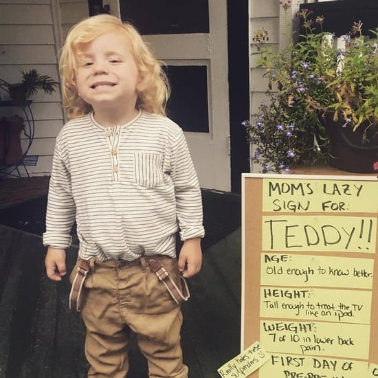 Mom's Lazy First-Day-of-School Sign For Son