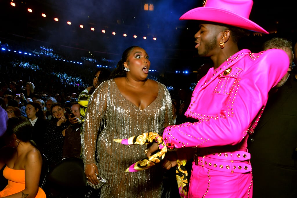 Lizzo and Lil Nas X at the 2020 Grammys