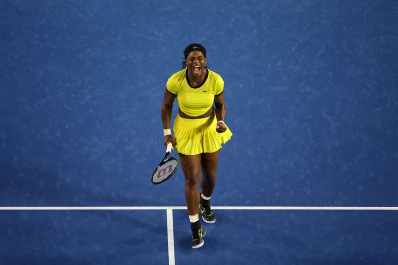 Serena Williams Was Glowing in Yellow at the 2016 Australian Open