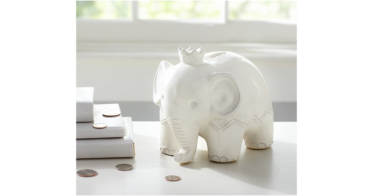 Pottery Barn Kids Elephant Bank | Elephant Nursery Decor | POPSUGAR ...