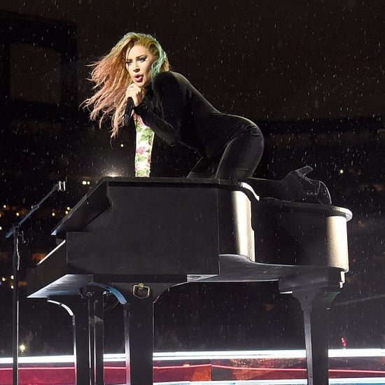 Lady Gaga Performing in Rain at 2017 Concert Video