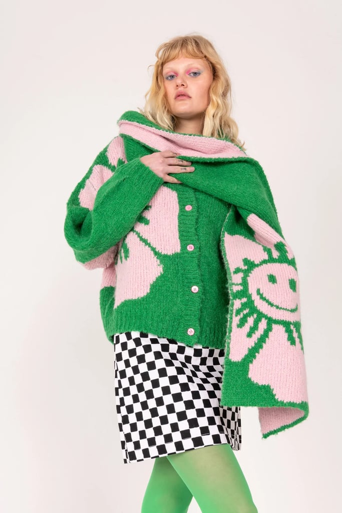 How to Wear a Scarf: EM on Holiday Chunky Knit Scarf
