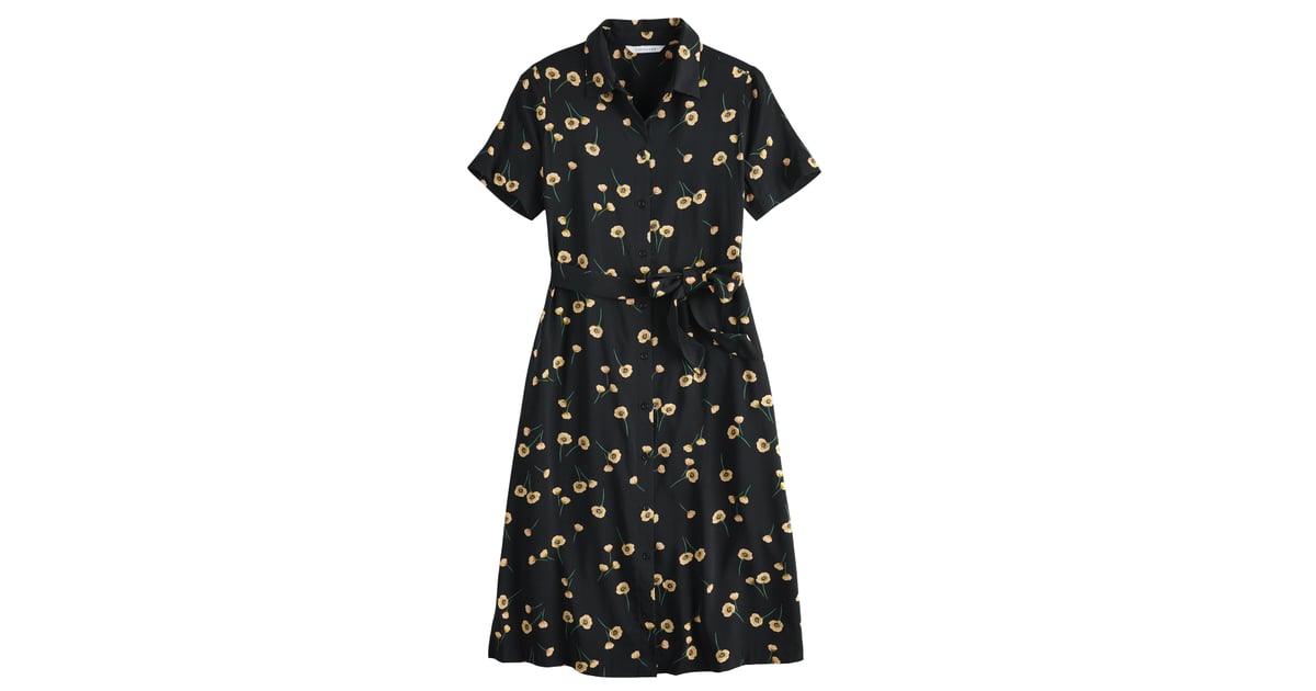 popsugar printed midi dress