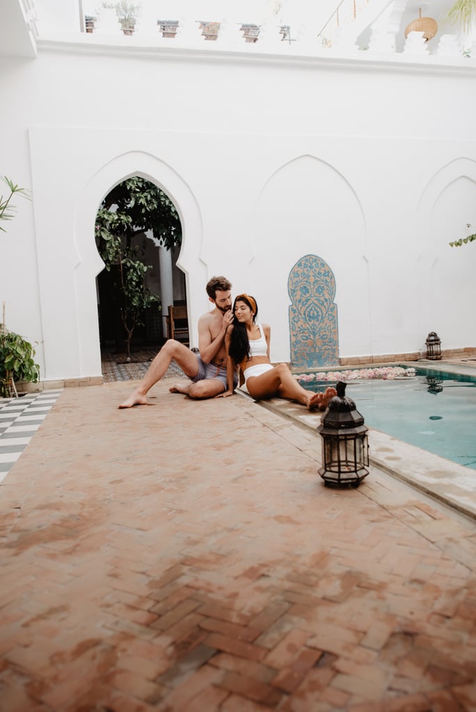 Sexy Moroccan Pool Couples Photo Shoot