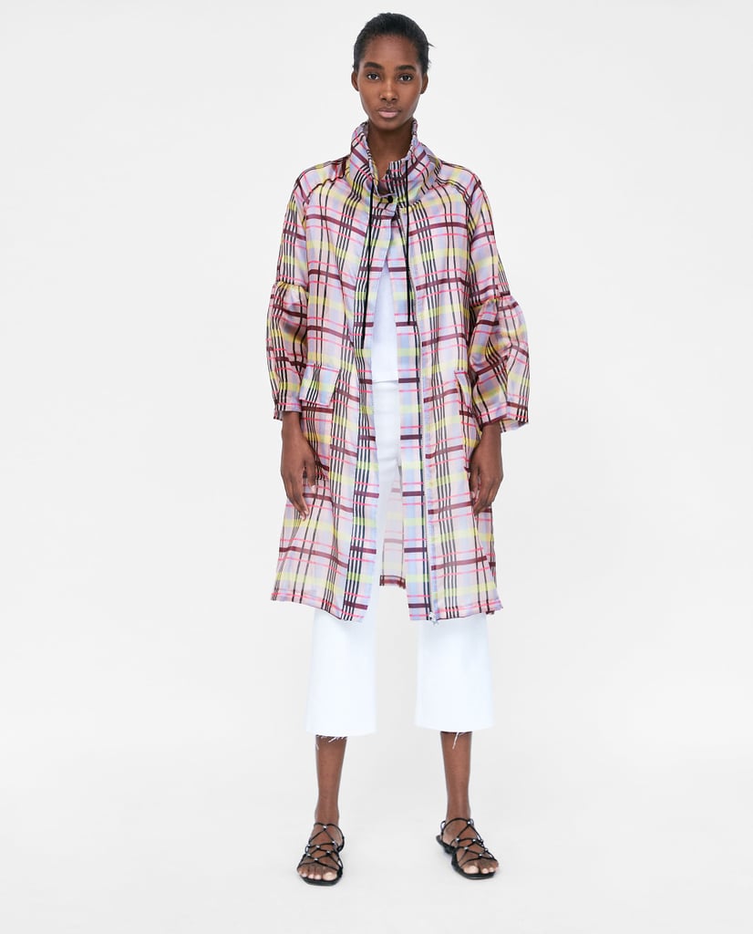 Sheer Checked Parka