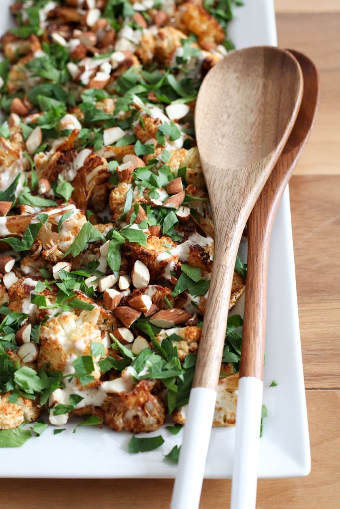 Spiced Cauliflower With Honey-Tahini Sauce and Almonds