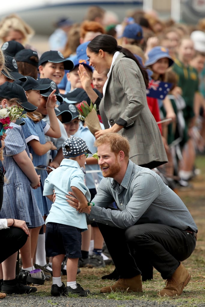 Prince Harry and Meghan Markle With Boy in Dubbo, Australia