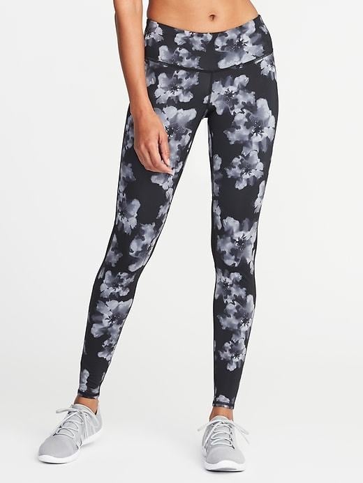 Old Navy Mid-Rise Floral-Print Run Leggings