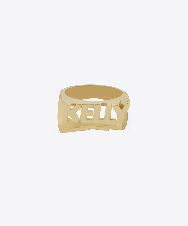 Shami Bolt Nameplate Ring