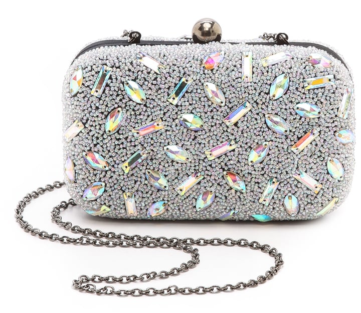 Santi Hologram Bead Box Clutch ($195)