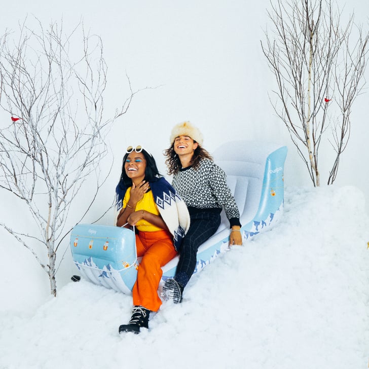 Inflatable Toboggan Snow Sled in Winter Bloom ($59)
