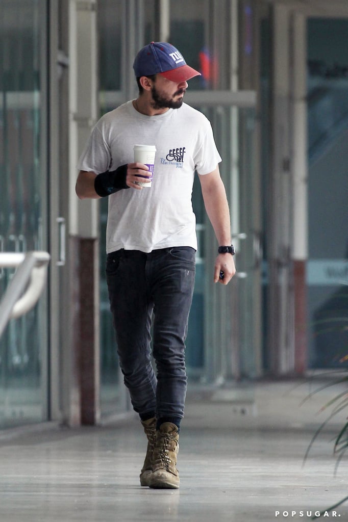 Shia LaBeouf enjoyed a coffee in LA on Tuesday.