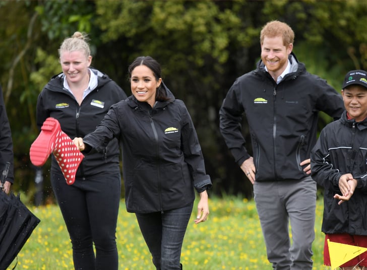 Prince Harry and Meghan Markle Toss Rainboots in New Zealand