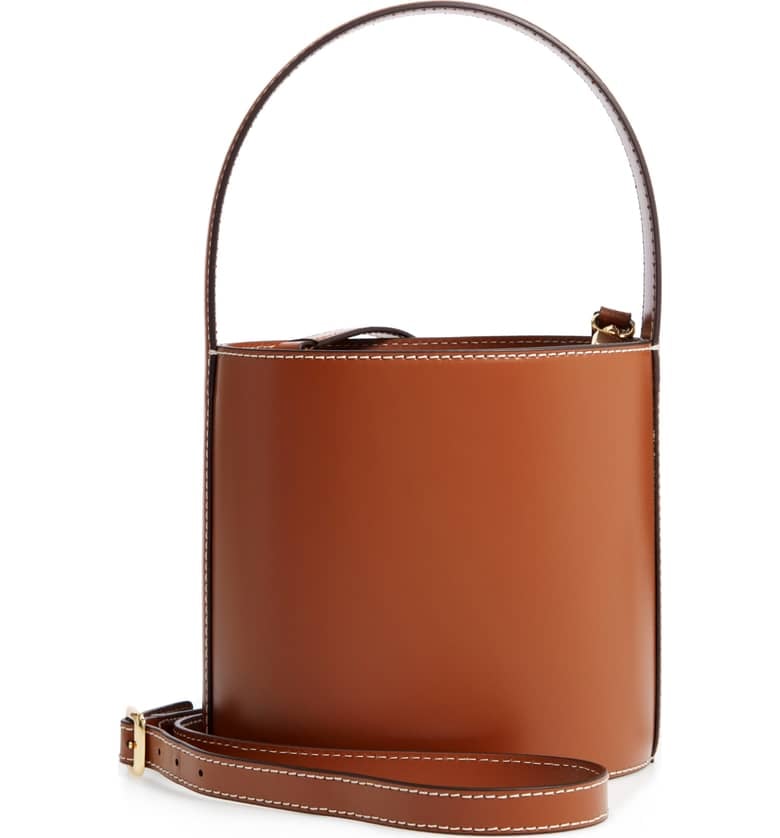 Staud Bissett Leather Bucket Bag