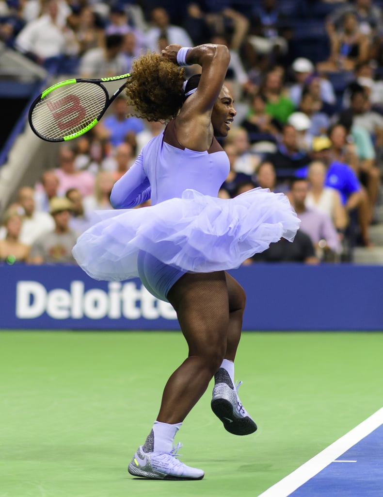 Serena Williams's Purple Tutu at the 2018 US Open