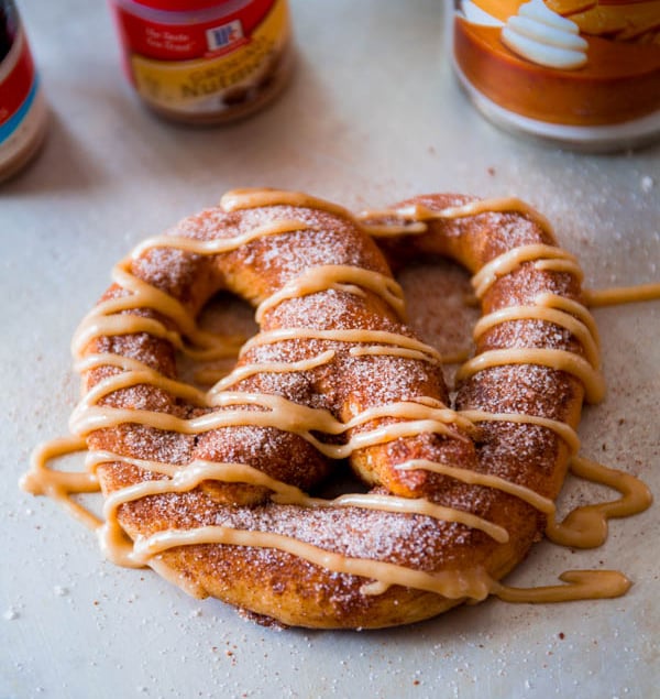 Pumpkin Praline Soft Pretzels