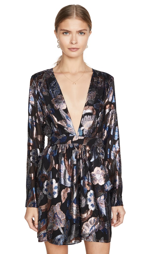 Ramy Brook Metallic Jacquard Dress