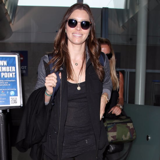 Jessica Biel at LAX September 2015