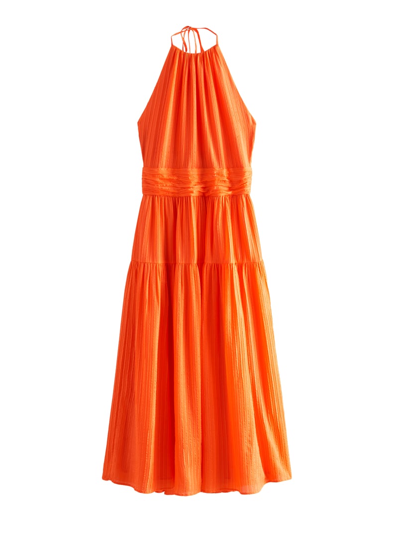 & Other Stories x Rejina Pyo Mulberry Silk Halter Midi Dress