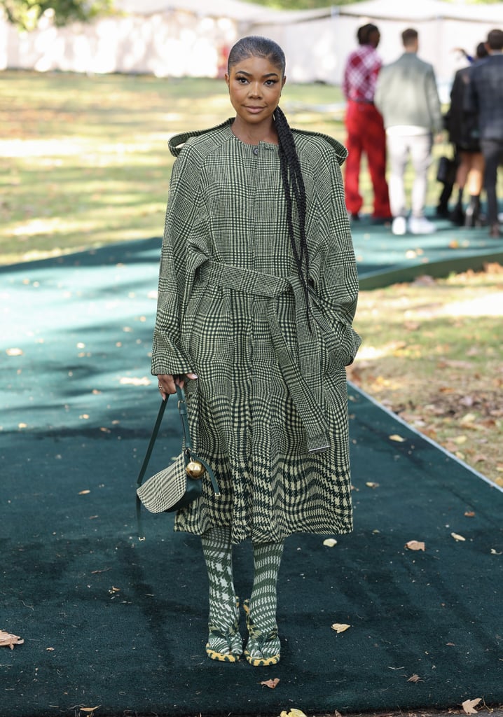 Gabrielle Union at the Burberry Show at London Fashion Week