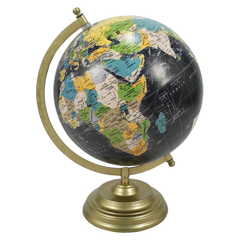 Desktop Globe With Gold Base