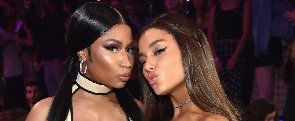 Nicki Minaj and Ariana Grande Whispering at 2018 VMAs