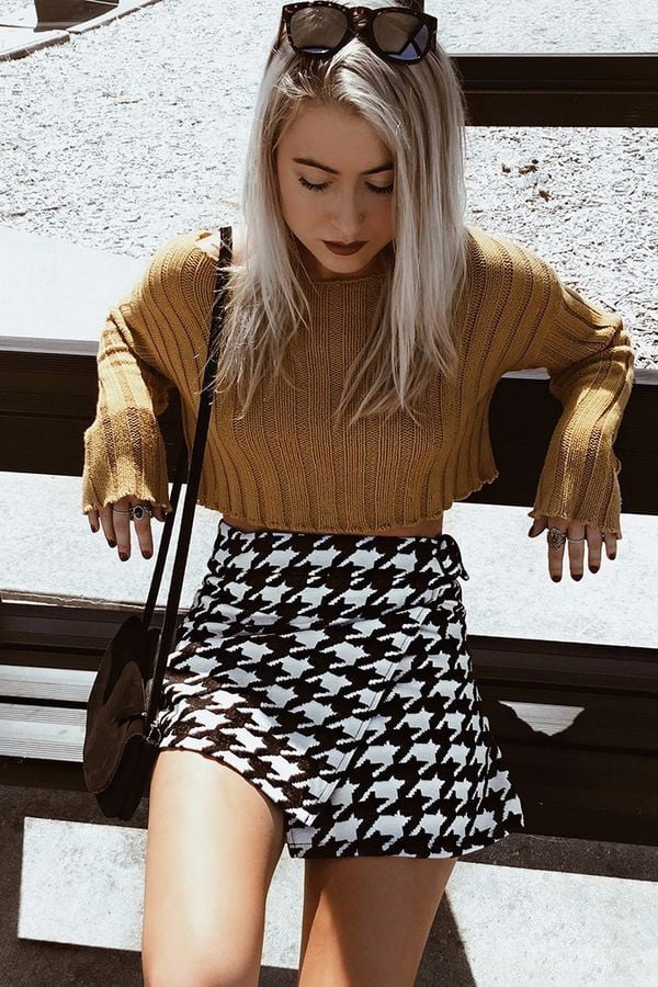 Houndstooth dress shop forever 21