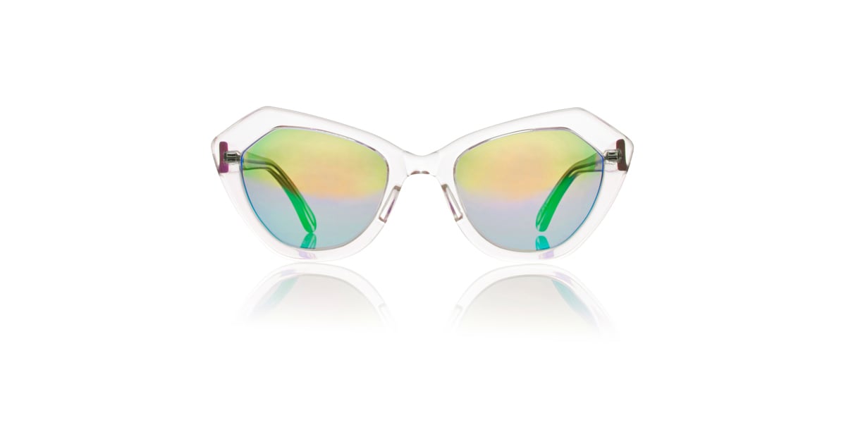 Prism Bilbao Clear Sunglasses with Mirrored Lenses (410) Sunglass