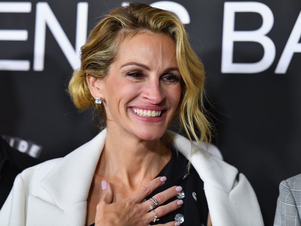 At the 2018 NYC premiere of Ben Is Back, Julia struck a cheerful pose while cameras flashed.