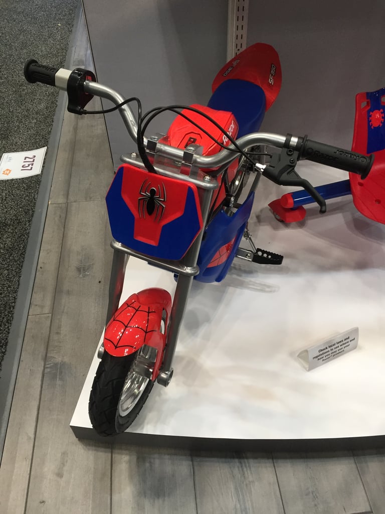 spiderman razor motorcycle