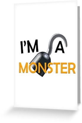 "I'm A Monster" Greeting Cards