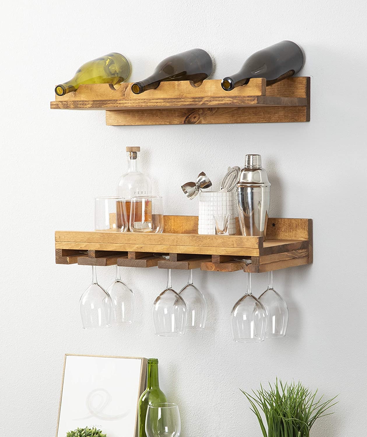 Wall mounted kitchen shop bookshelf