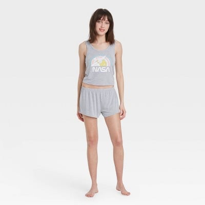 Grayson Threads Cropped Tank Top and Shorts Pajama Set